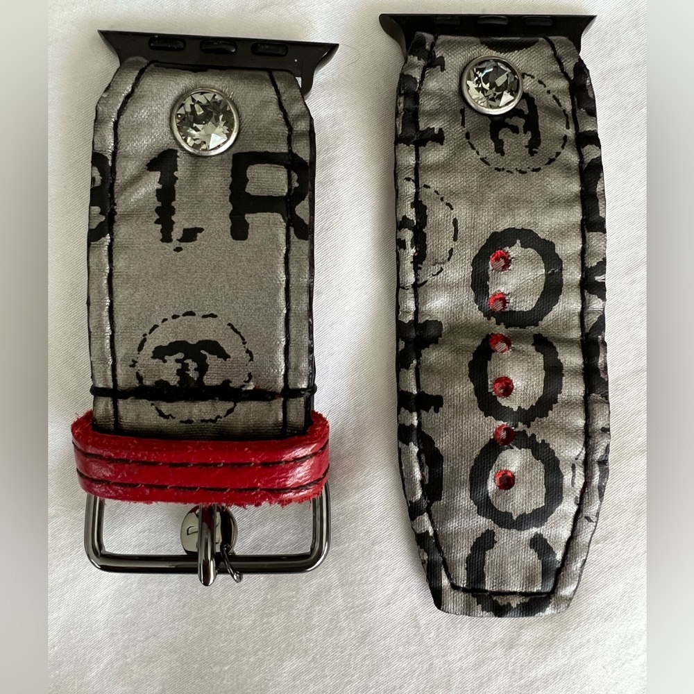 Spark*l  Apple Watch Band Sivella Size 1 Chanel Logo